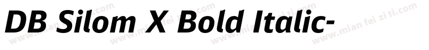 DB Silom X Bold Italic字体转换